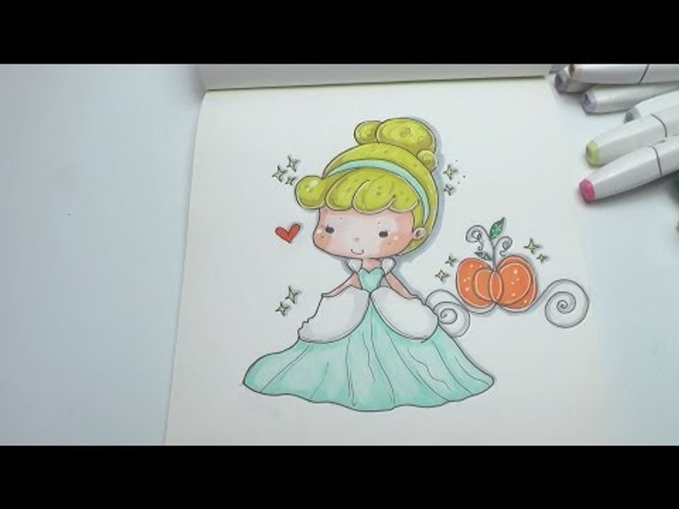 How To Draw Cinderella Easy Step by Step DIY