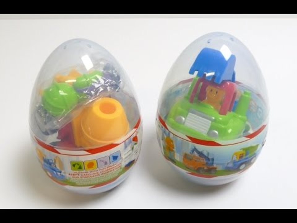 Special Surprise Toy Eggs Construction Trucks