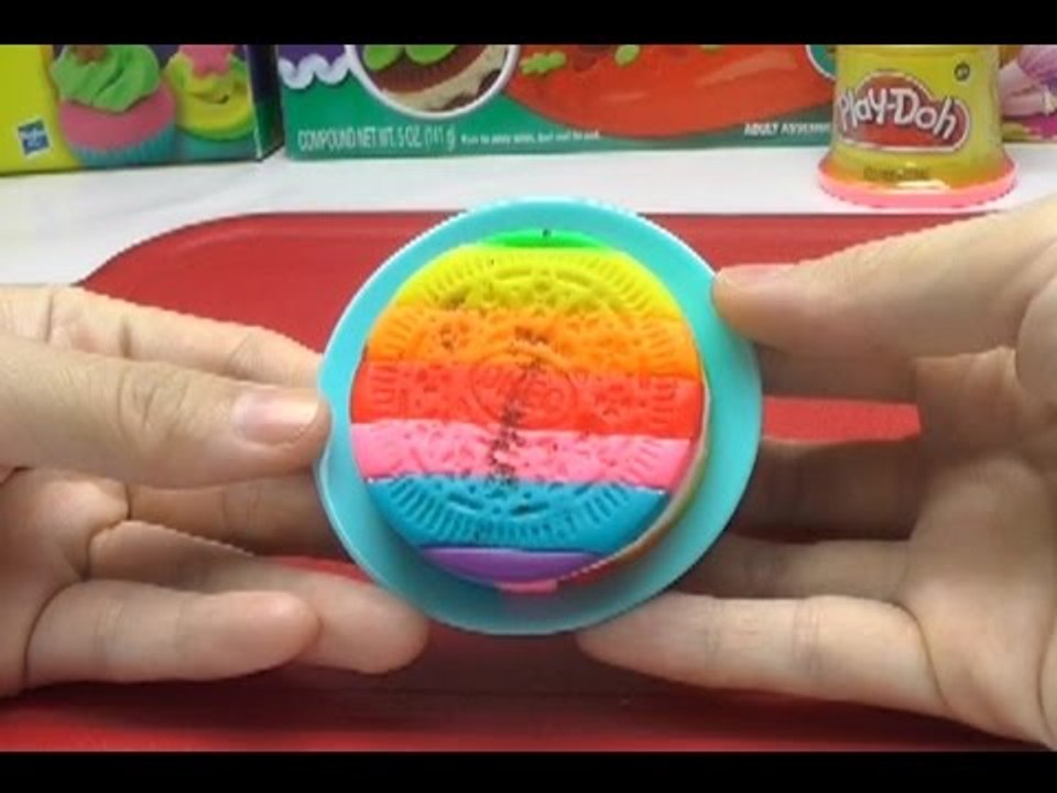 Play-Doh Oreo - Rainbow Cookie - How to Make Rainbow Dessert