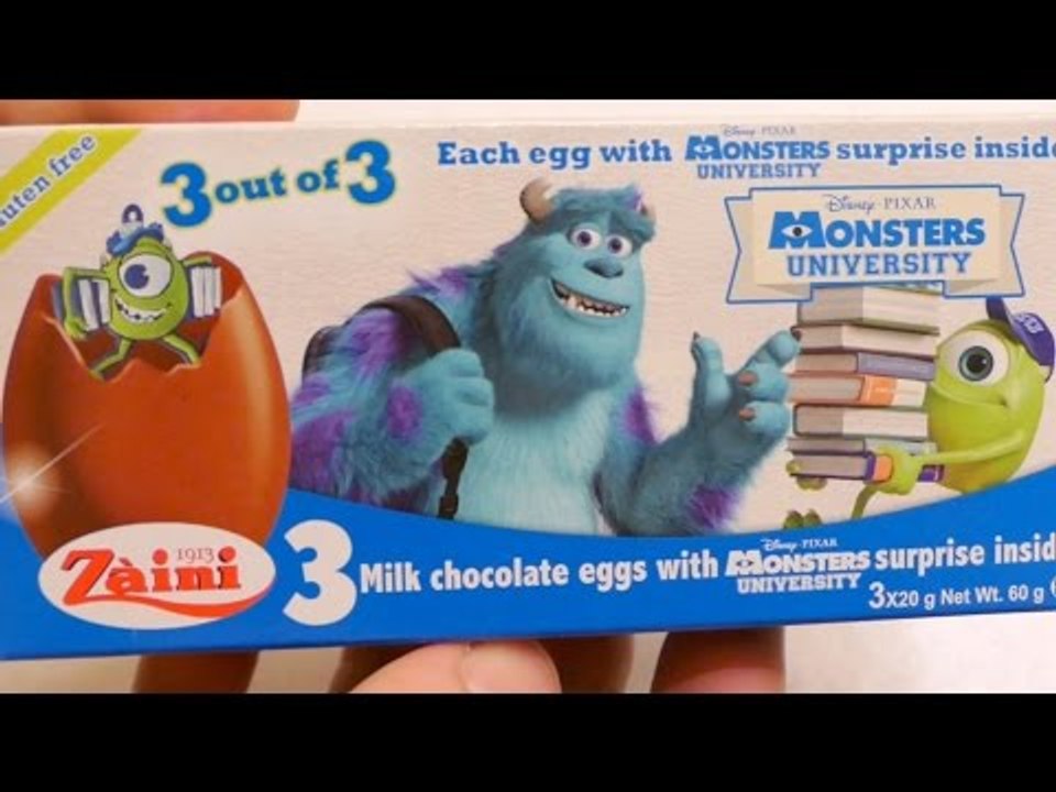 Monsters University 3D Disney Surprise Eggs