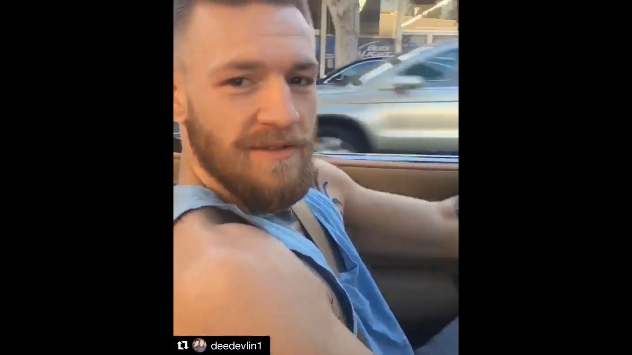 McGregor mostra passeio em carrão