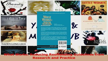 What Works Reducing Reoffending Guidelines from Research and Practice Download