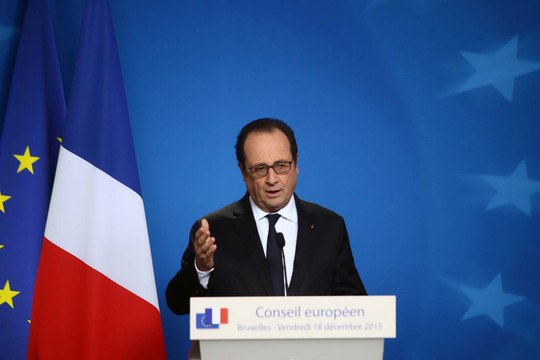 Conférence de presse lors du Conseil européen