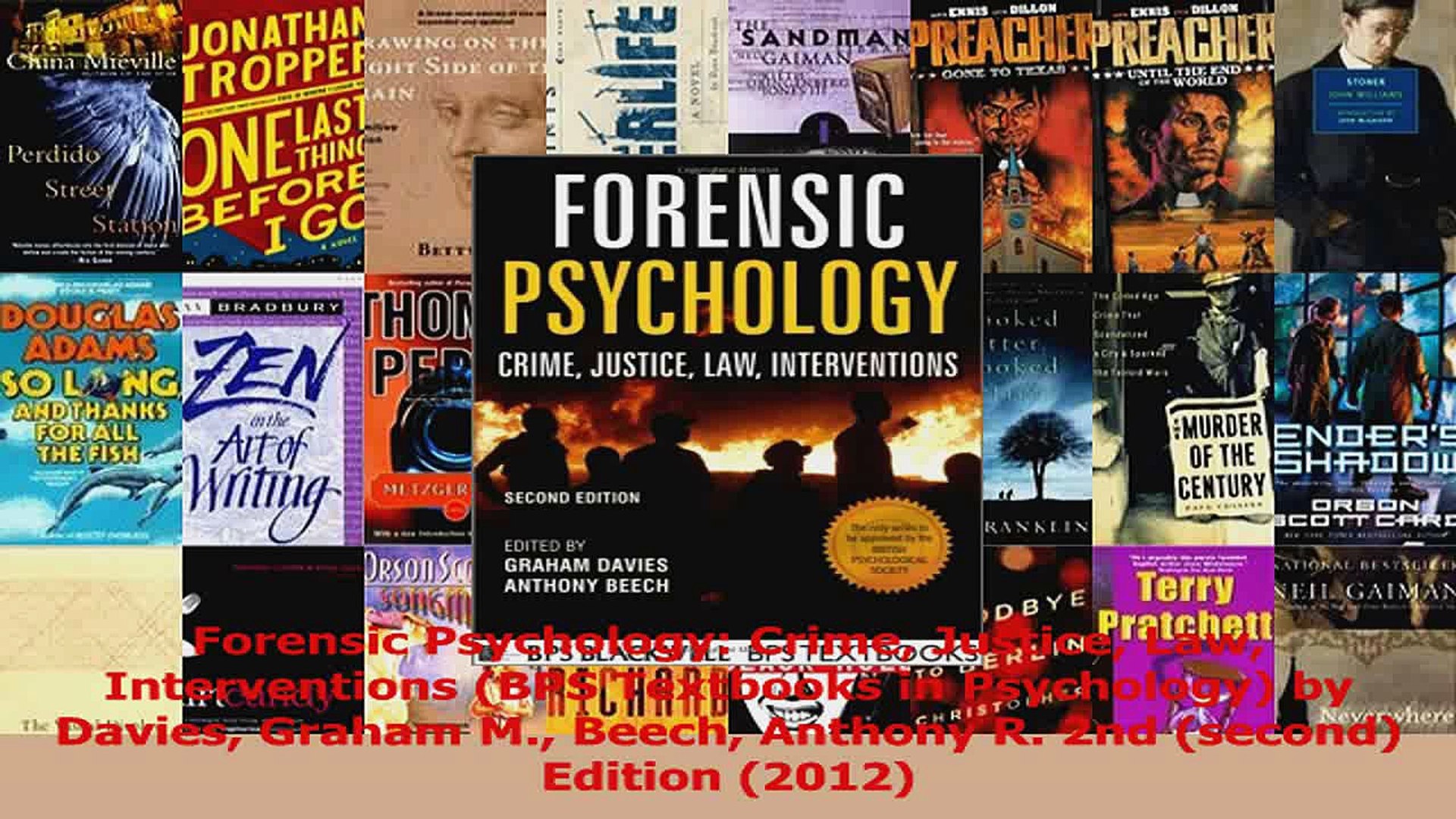 ⁣Forensic Psychology Crime Justice Law Interventions BPS Textbooks in Psychology by PDF