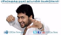 Suriya’s request to his fans| 123 Cine news | Tamil Cinema news Online