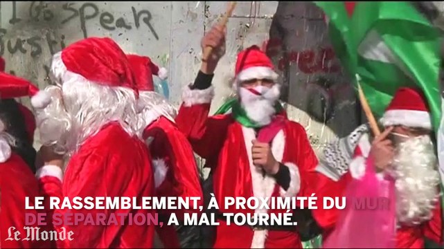 Bethléem : heurts entre Pères Noël palestiniens et l'armée israélienne