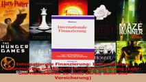 Download  Internationale Finanzierung Internationale Finanzmärkte und Unternehmensfinanzierung PDF Frei