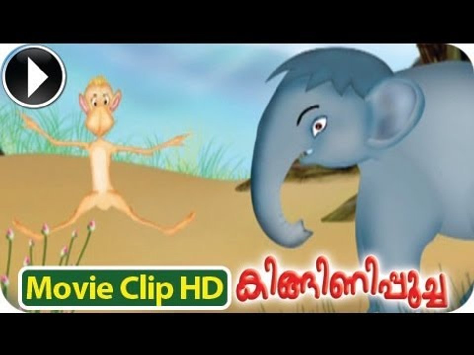 Monkey & Elephant - Kinginipoocha - Malayalam Animation [HD]