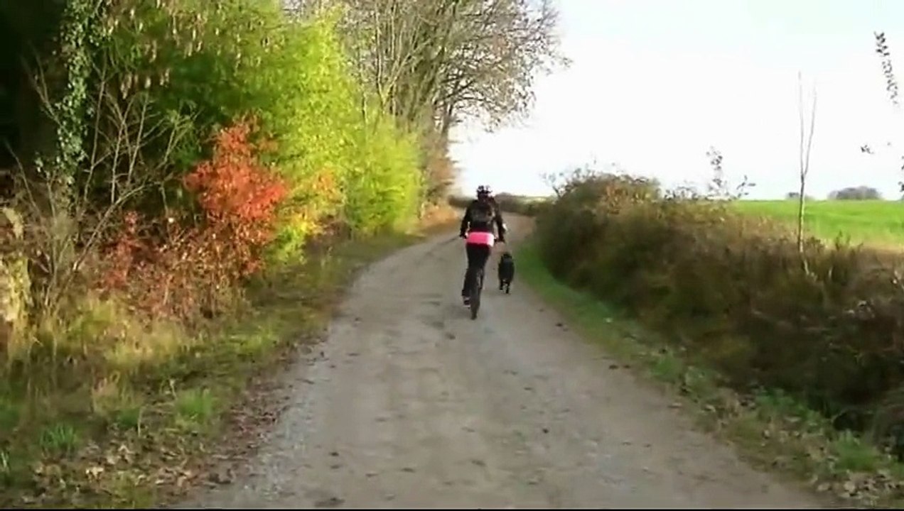 Starbuck entrainement à la trottinette  avec Maïtée