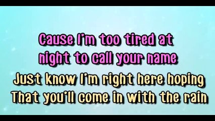 KARAOKE TAYLOR SWIFT - Come in with the rain