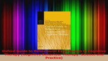 Oxford Guide to Behavioural Experiments in Cognitive Therapy Cognitive Behaviour Therapy PDF