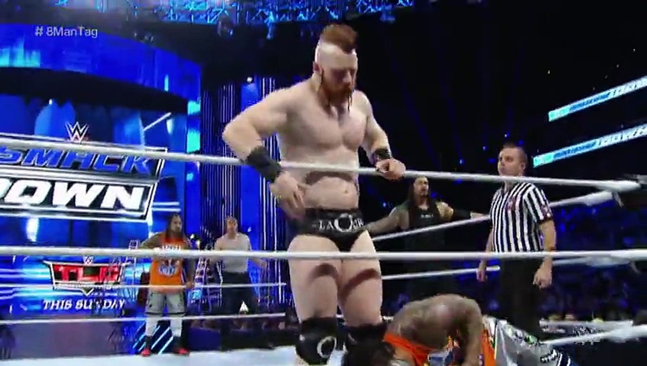 WWE Roman Reigns, Dean Ambrose & The Usos vs. The League of Nations- SmackDown, December 10, 2015