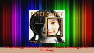 Psychology From Inquiry to Understanding 2nd Edition PDF