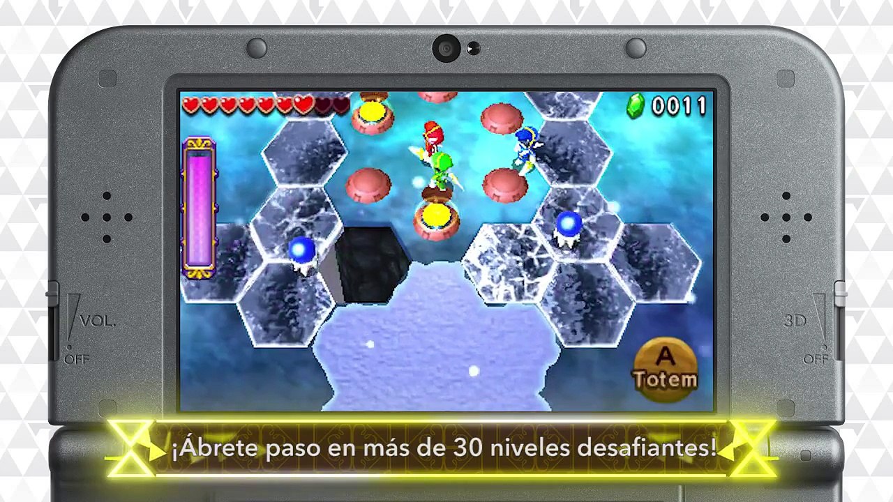 The Legend of Zelda- Tri Force Heroes, tráiler de las Grutas Sombrías (Nintendo 3DS)