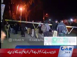 cracker blast out side of minhaj ul husain