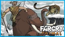 Far Cry Primal Funny Moments Gameplay #2! - Riding Mammoths, Woolly Rhinos, and Turtles!
