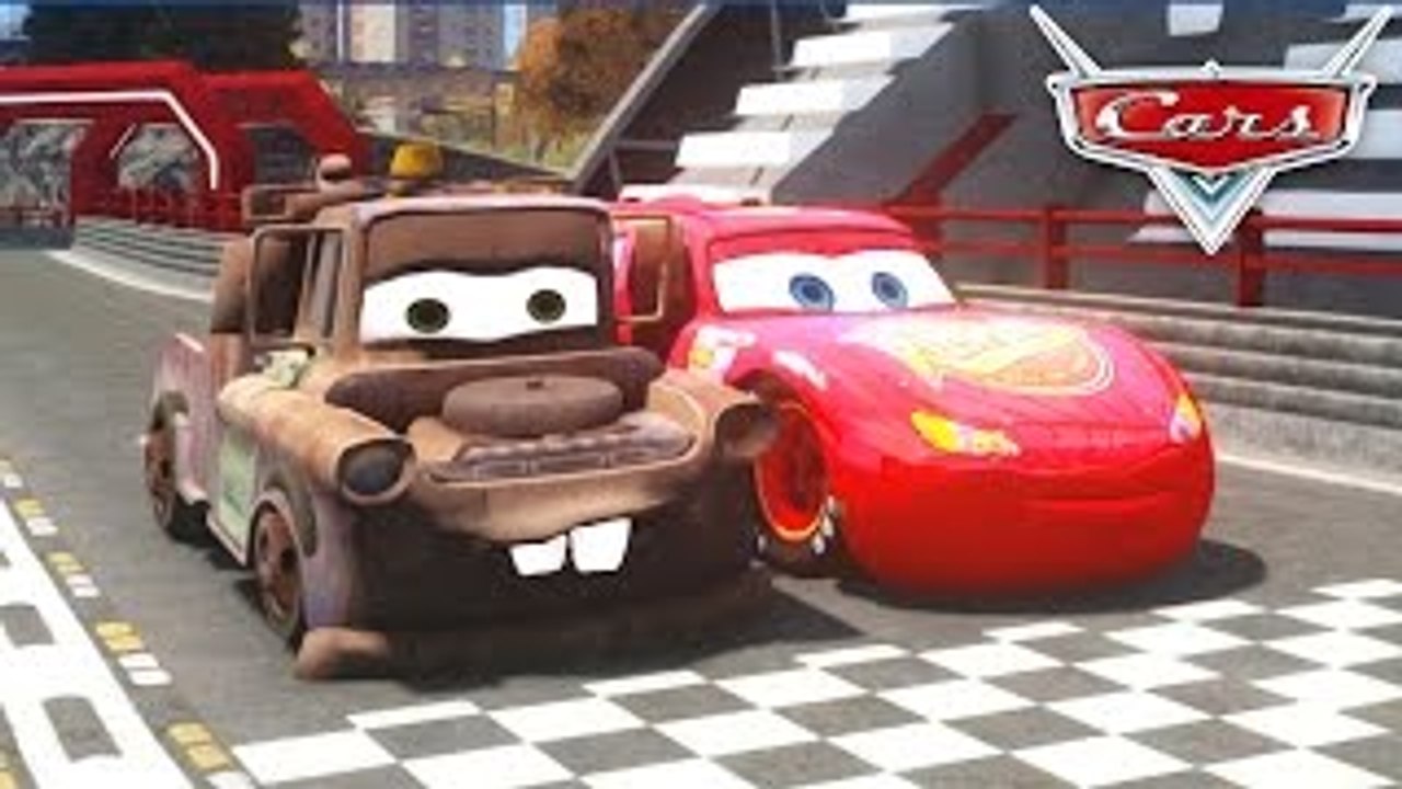 Disney Pixar Cars Tow Mater Lightning McQueen & Spiderman with Anna of Arendelle having Fu