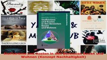 Download  Stoffströme und Kosten in den Bereichen Bauen und Wohnen Konzept Nachhaltigkeit PDF Frei