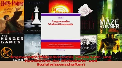 Descargar video: Lesen  Angewandte Makroökonomik Wolls Lehr und Handbücher der Wirtschafts und Ebook Frei