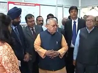 Rajkot National Small Ind Corpo Training & Incubation Centre visit by Kalraj Mishra