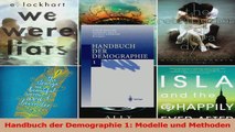 Download  Handbuch der Demographie 1 Modelle und Methoden Ebook Frei