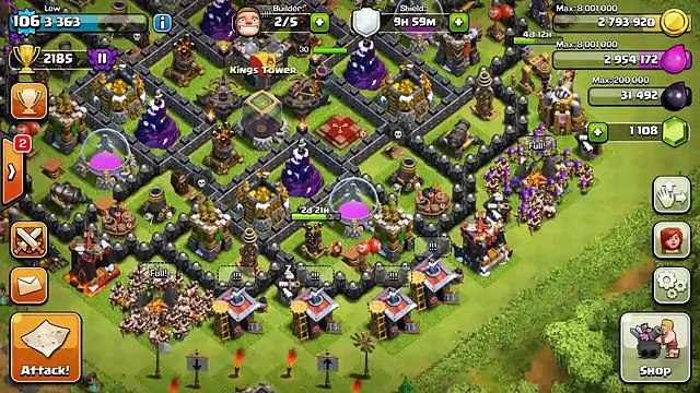 Clash Of Clans Best th9 War Attack Strategy Tutorial