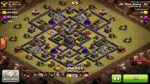 M4X OVERPOWERED TH9 Attack Strategy Killing It In Clan War! - Quad Earthquake Spell - Clash of Clans