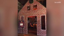 Hotel creates life-size edible gingerbread house you can dine in