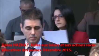 Dénia HAZHAZ. Fonds d'aide aux jeunes. Décembre 2015