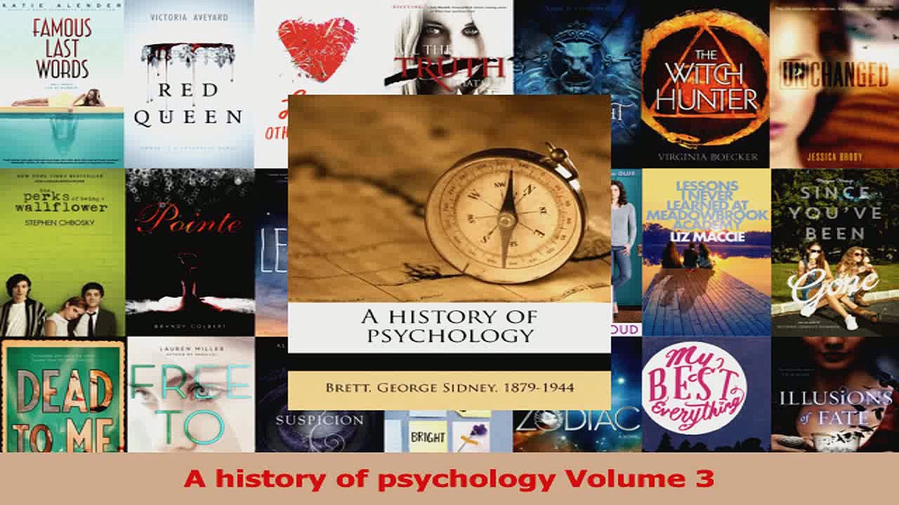 A history of psychology Volume 3 Read Online