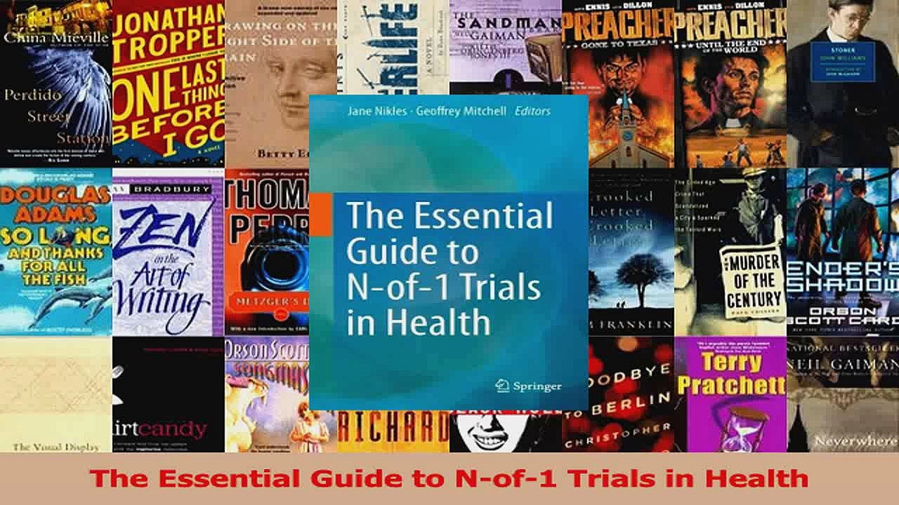 The Essential Guide to Nof1 Trials in Health Download
