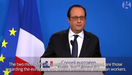 Hollande and Merkel warn Cameron to respect EU principles