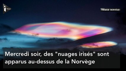 En Norvège, des nuages irisés aux couleurs de l'arc-en-ciel