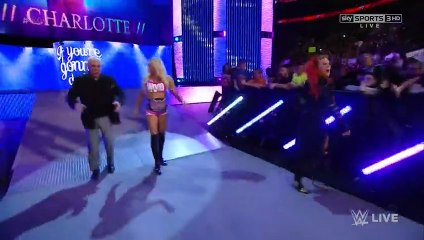 tag team raw Charlotte and becky luynch vs Alicia fox and Brie bella