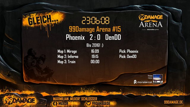 99DAMAGE Arena mit Muxor - German Stream (240)
