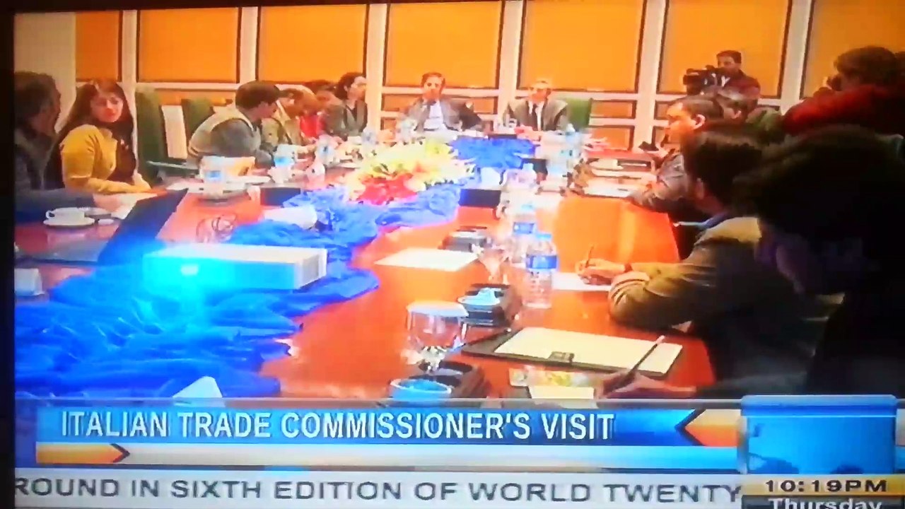 Raza Khan's Report for PTV on Italian Trade Commissioner's Visit to Pakistan
