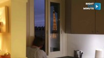 Man Creates  His Own Eiffel Tower View From His Paris Apartment Window