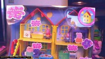 playing Peppa Pig Toy Playset Peppa Pig Play Doh Eggs Surprise Hello Kitty Disney Toys Cars haul