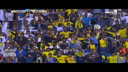لقطات تفاعل ( المدرج النصر ) بعد هدف عبدالعزيز الجبرين في الاتحاد