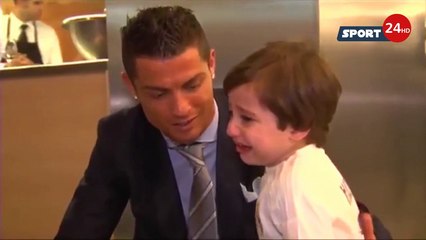 Ronaldo Meets Emotional Young Fan From Beirut!