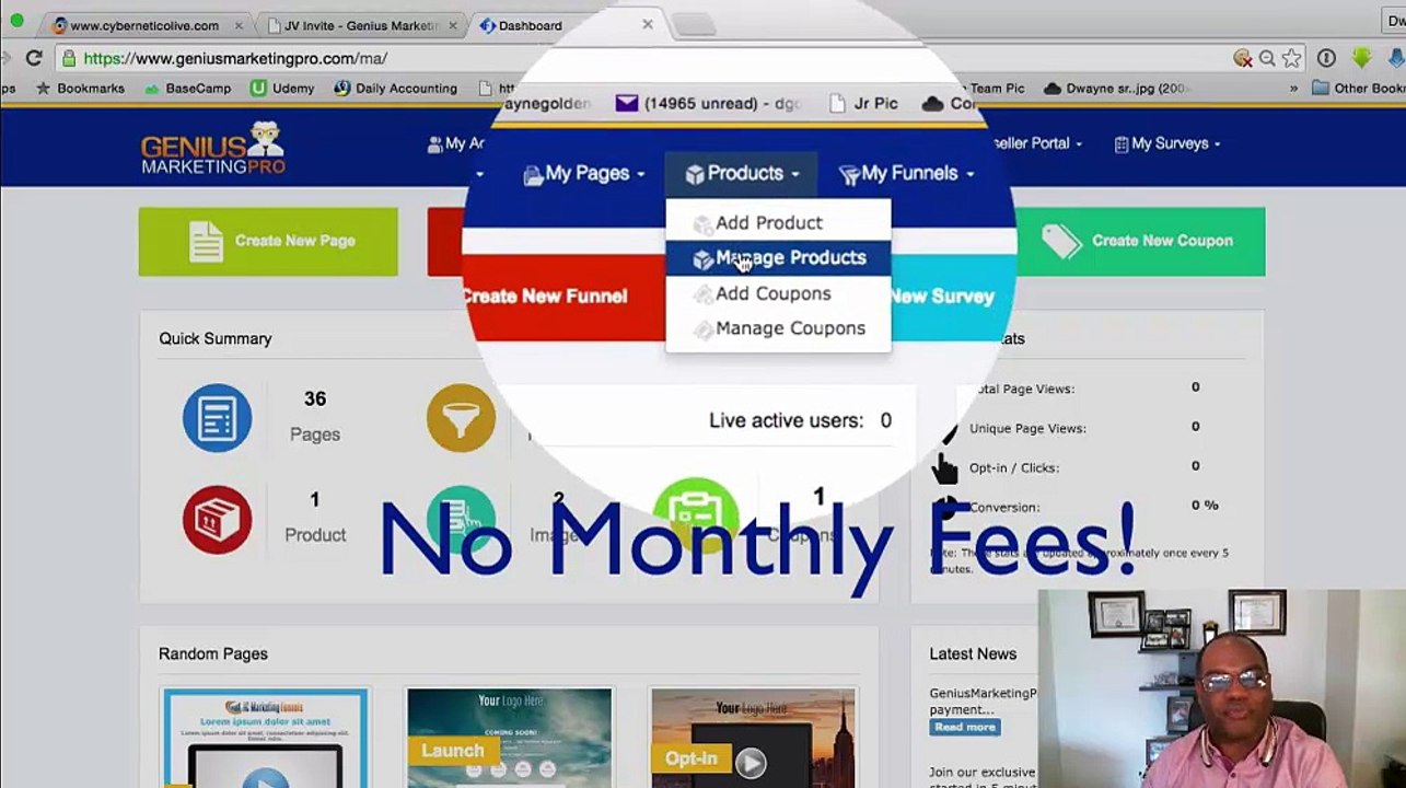 Genius Marketing Pro - Marketing Funnel System