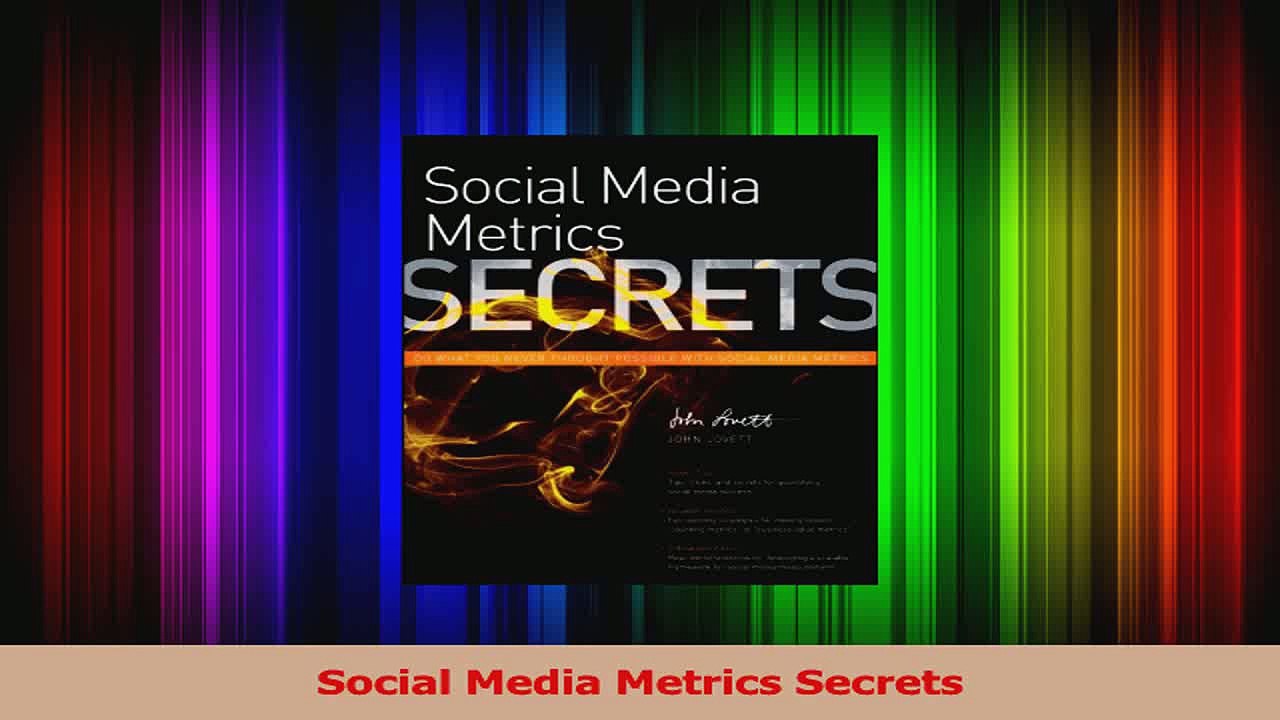 Social Media Metrics Secrets PDF