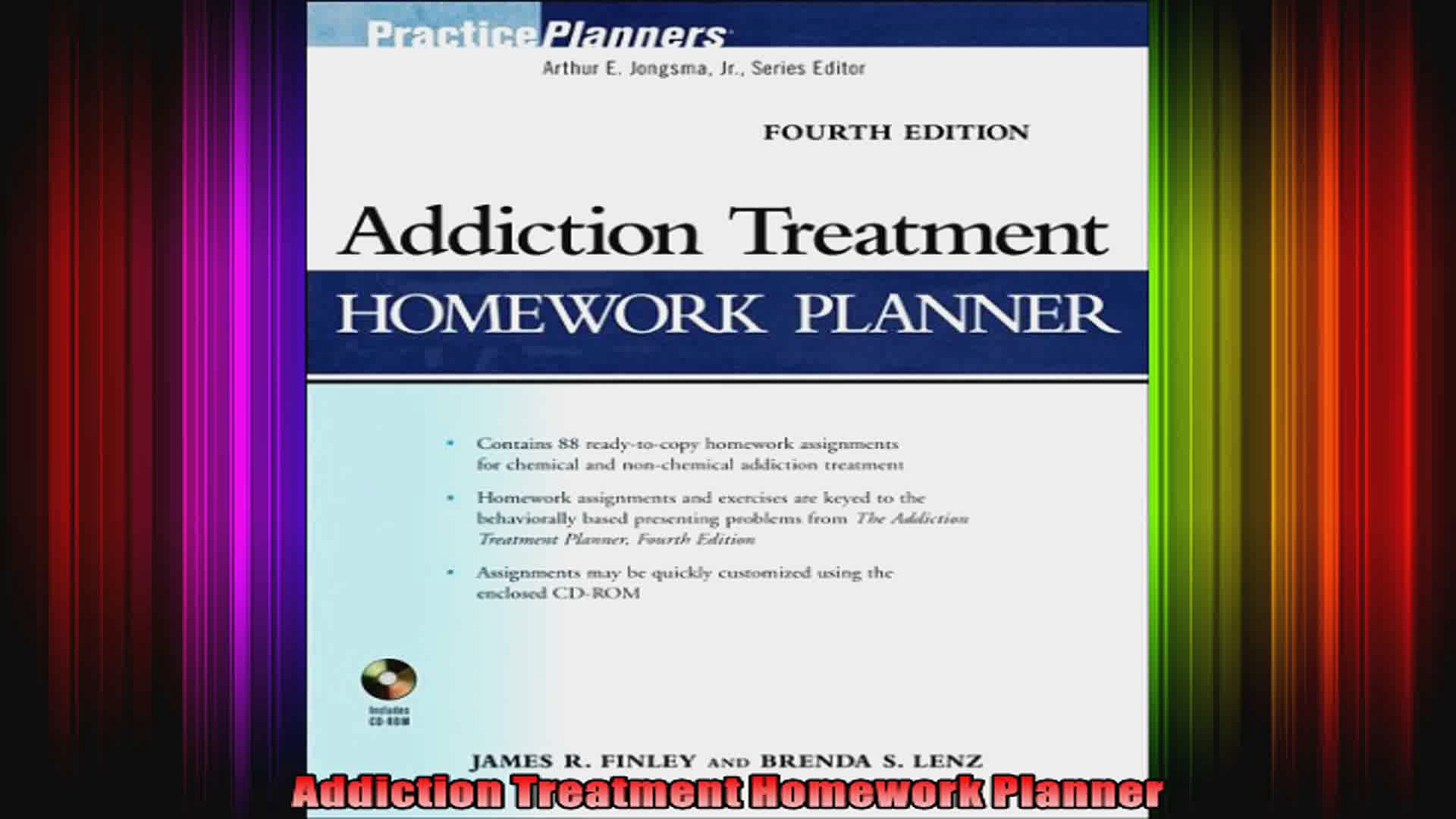 Addiction Treatment Homework Planner