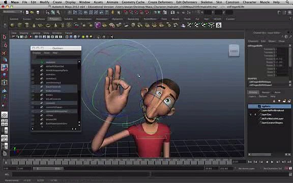 Aula De Animação 3d (maya) - Princípios Básicos Clip18-86