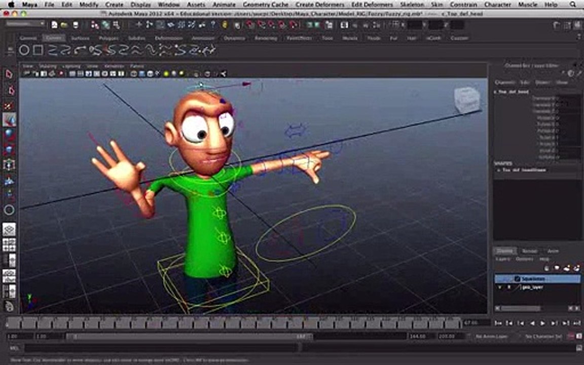 Aula De Animação 3d (maya) - Princípios Básicos Clip10-78