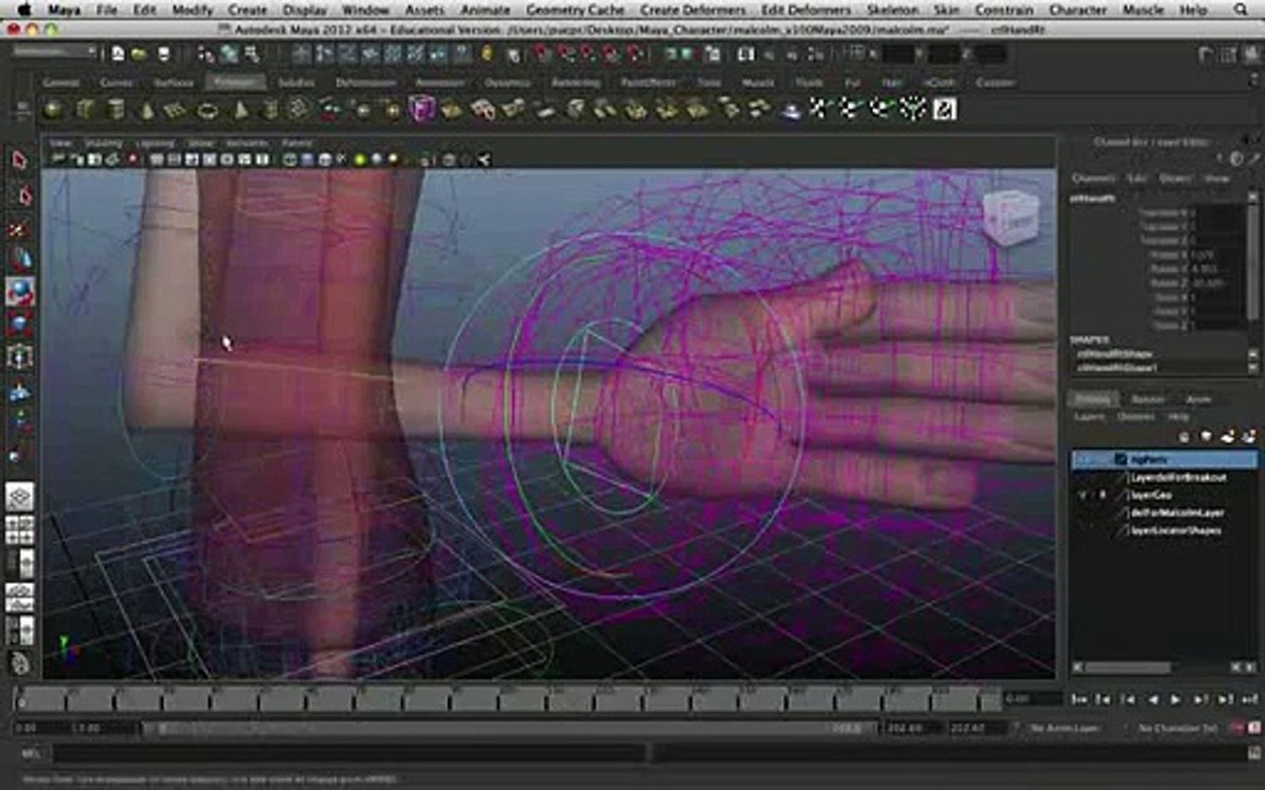 Aula De Animação 3d (maya) - Princípios Básicos Clip15-83