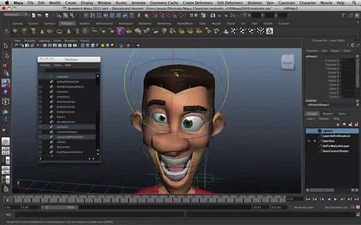 Aula De Animação 3d (maya) - Princípios Básicos Clip17-85