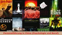 Lesen  Personalführung in China Psychologie und Beruf Ebook Frei