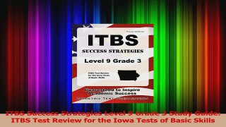 ITBS Success Strategies Level 9 Grade 3 Study Guide ITBS Test Review for the Iowa Tests Download