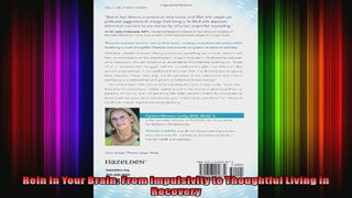 Rein In Your Brain From Impulsivity to Thoughtful Living in Recovery